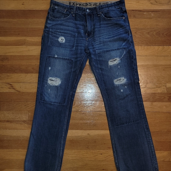 New Without Tags.  Mens Express Low Rise Boot Cut Jeans 36 x 33. - Picture 1 of 4